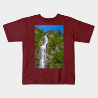 USA. Alaska. Waterfall. Kids T-Shirt